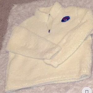Knights Apparel Florida Gators 1/4 Zip Sherpa Pullover Sweater Xl 16-18 yo